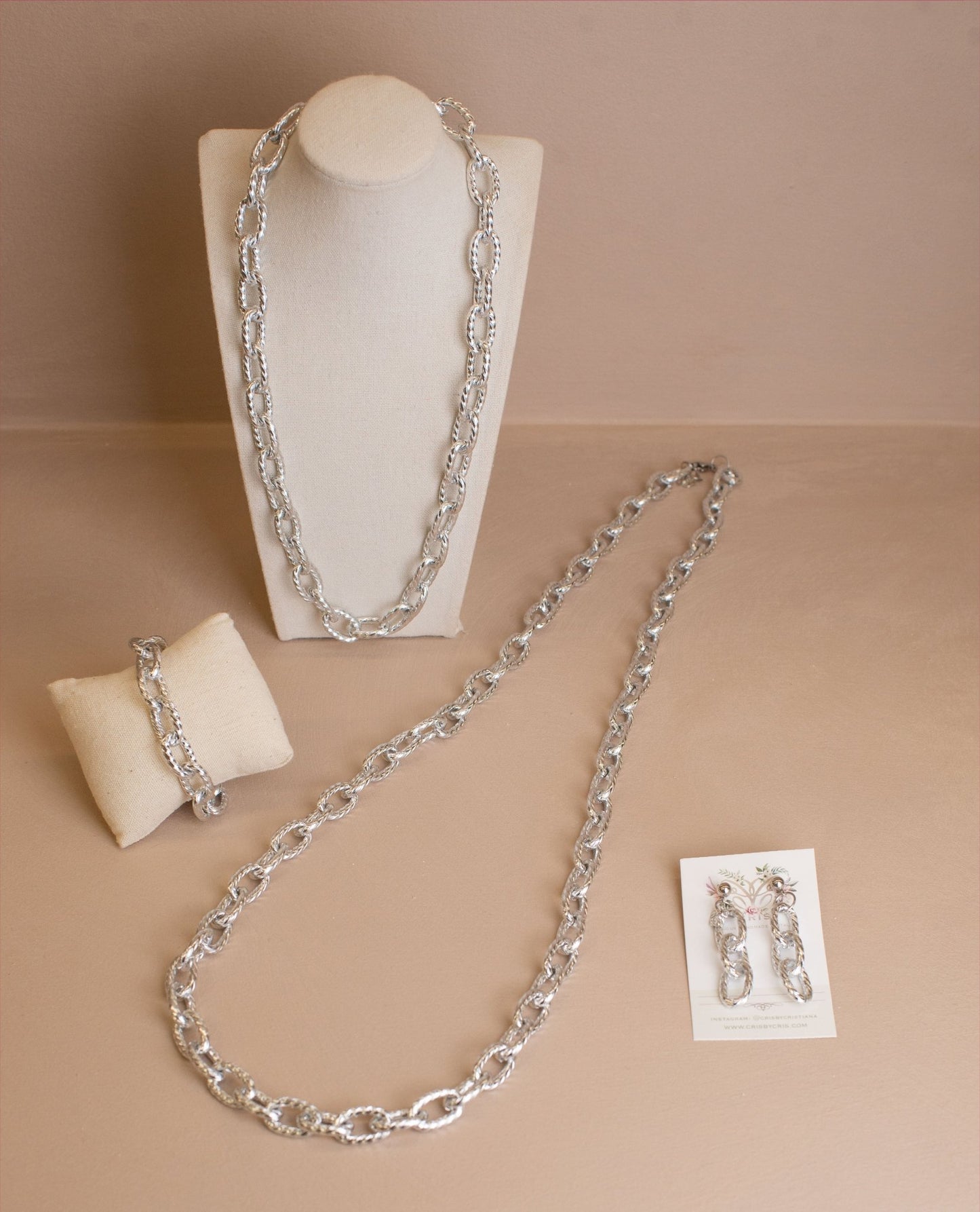 Collana catena zigrinata - Cris by Cristiana