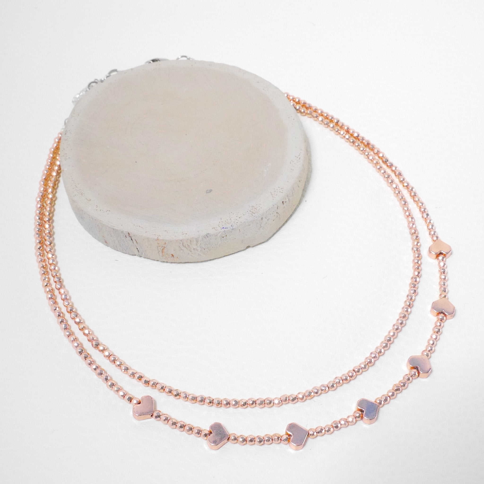 Choker ematite oro rosa | Cris by Cristiana - Bijoux handmade in Italy