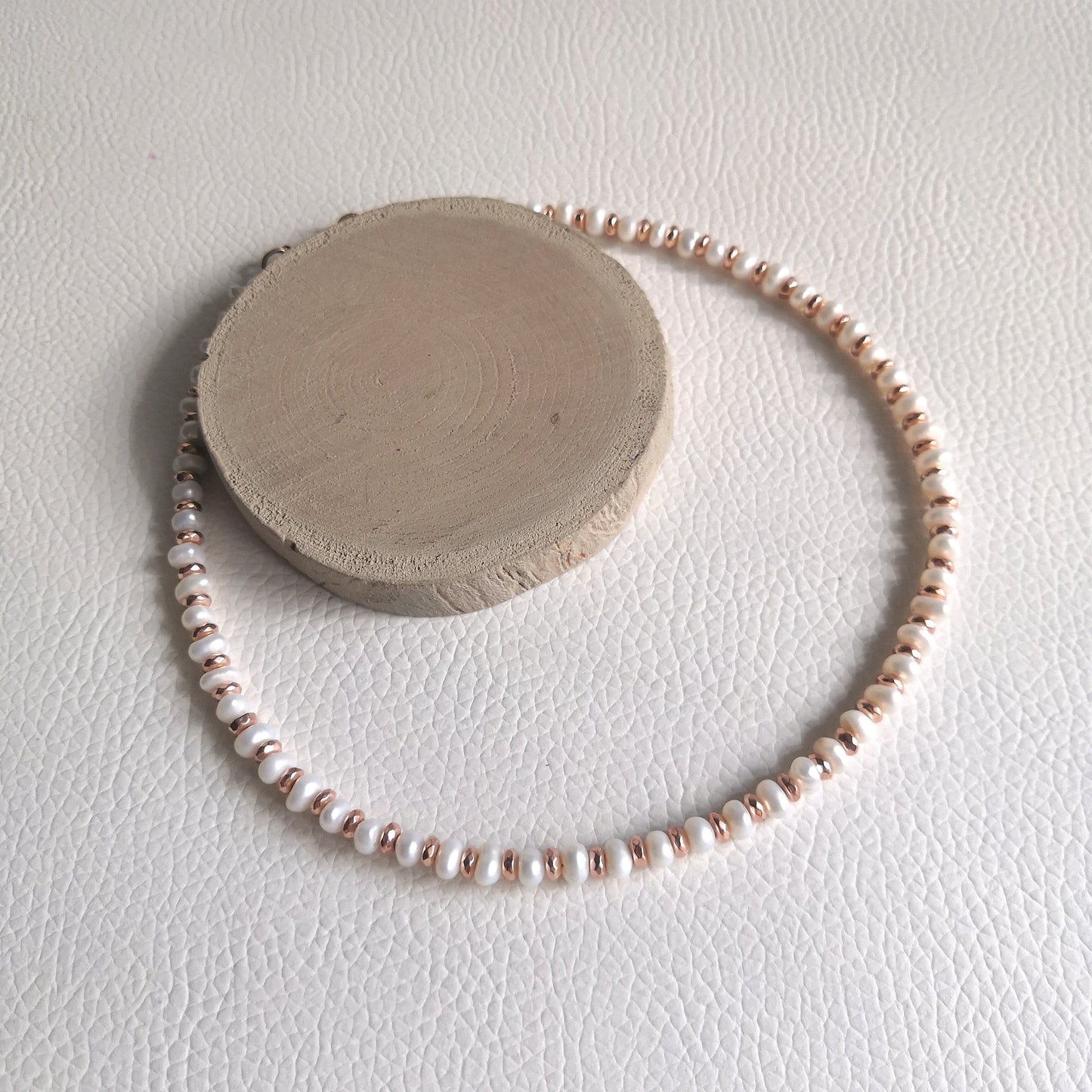 Choker Perle di Fiume e Ematite - Cris by Cristiana