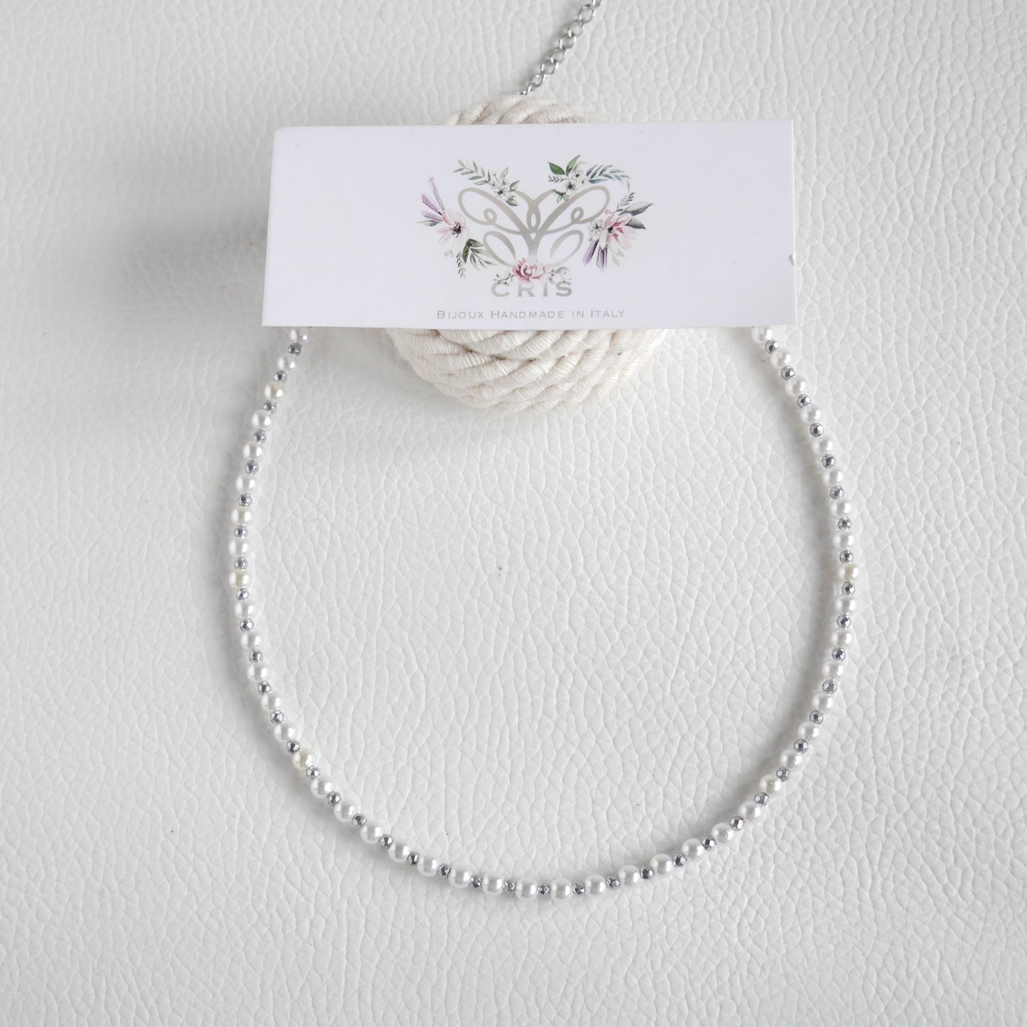 Choker Perle rotonde e Ematite - Cris by Cristiana