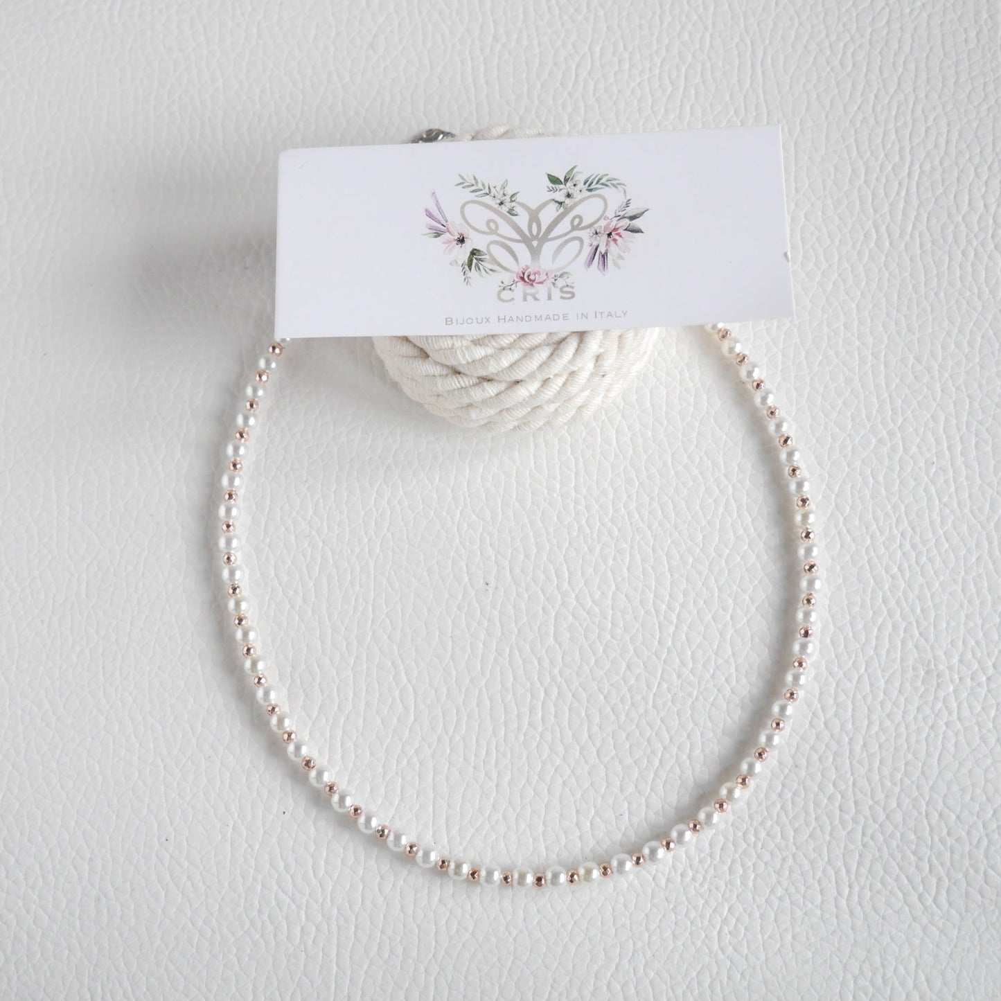Choker Perle rotonde e Ematite - Cris by Cristiana