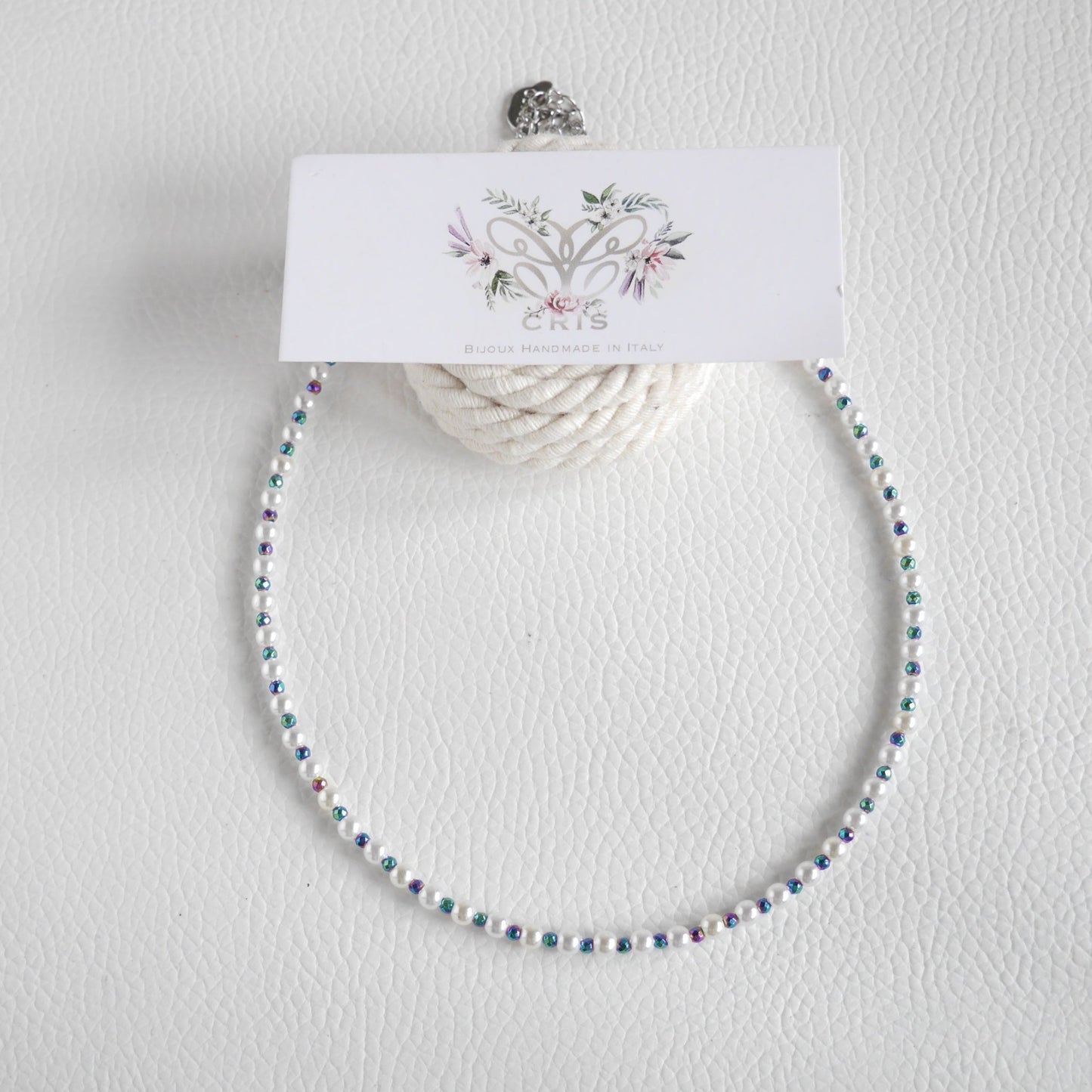 Choker Perle rotonde e Ematite - Cris by Cristiana