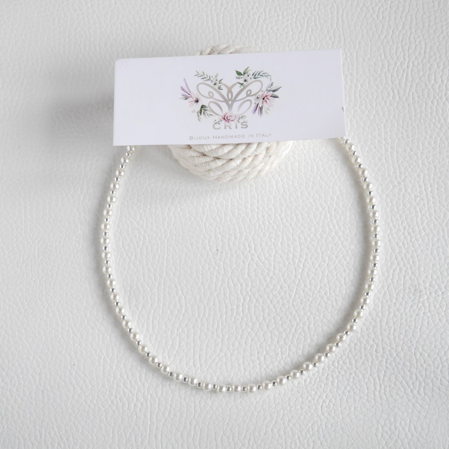 Choker Perle rotonde e Ematite - Cris by Cristiana