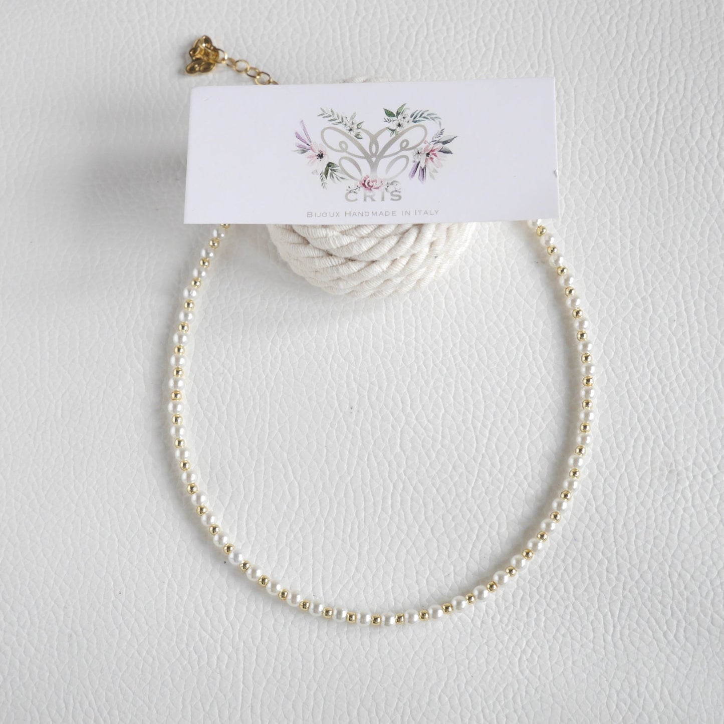 Choker Perle rotonde e Ematite - Cris by Cristiana
