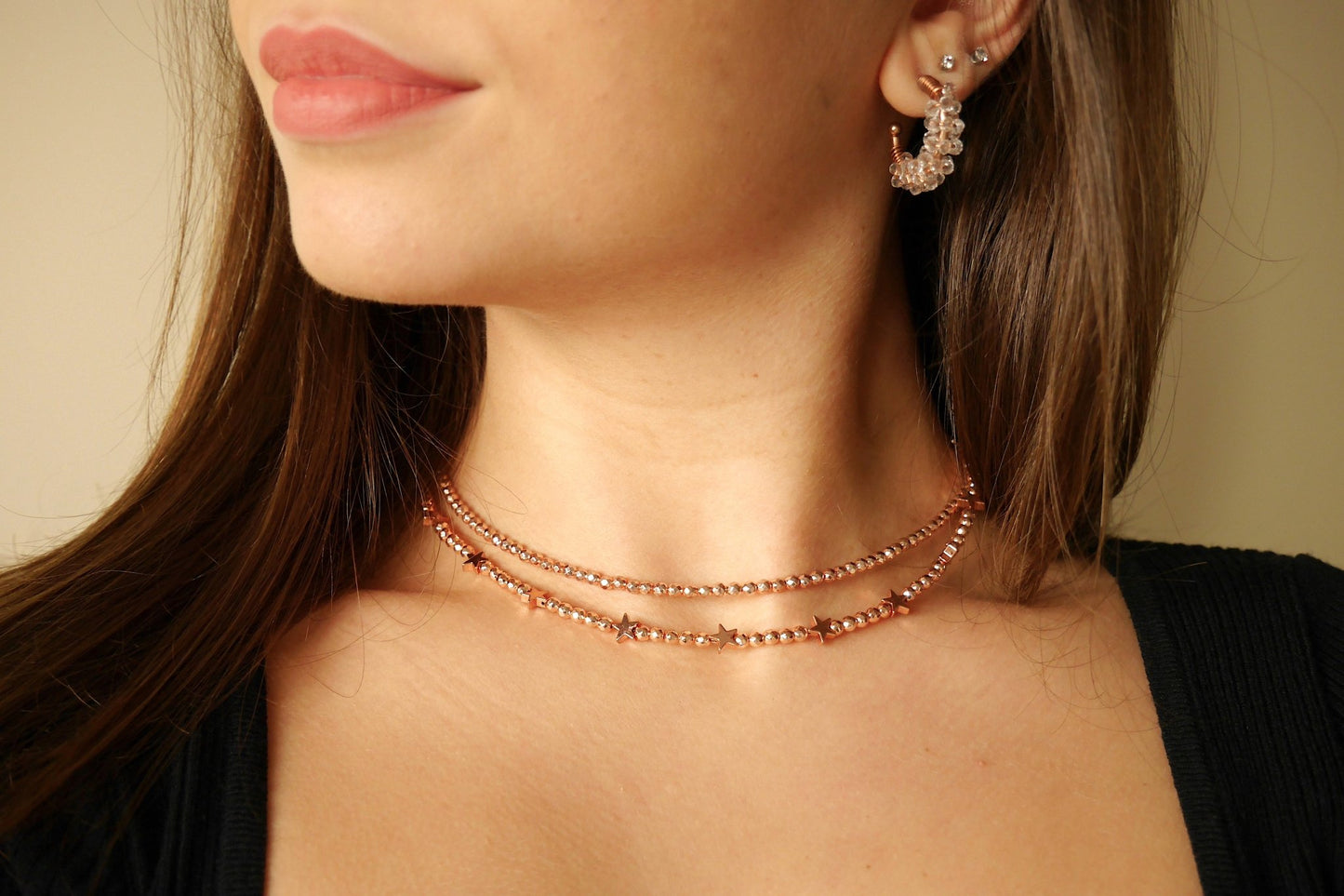 Orecchini grappolo con microcristalli - Cris by Cristiana