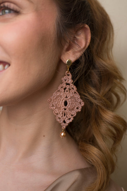 Orecchini in Macramè