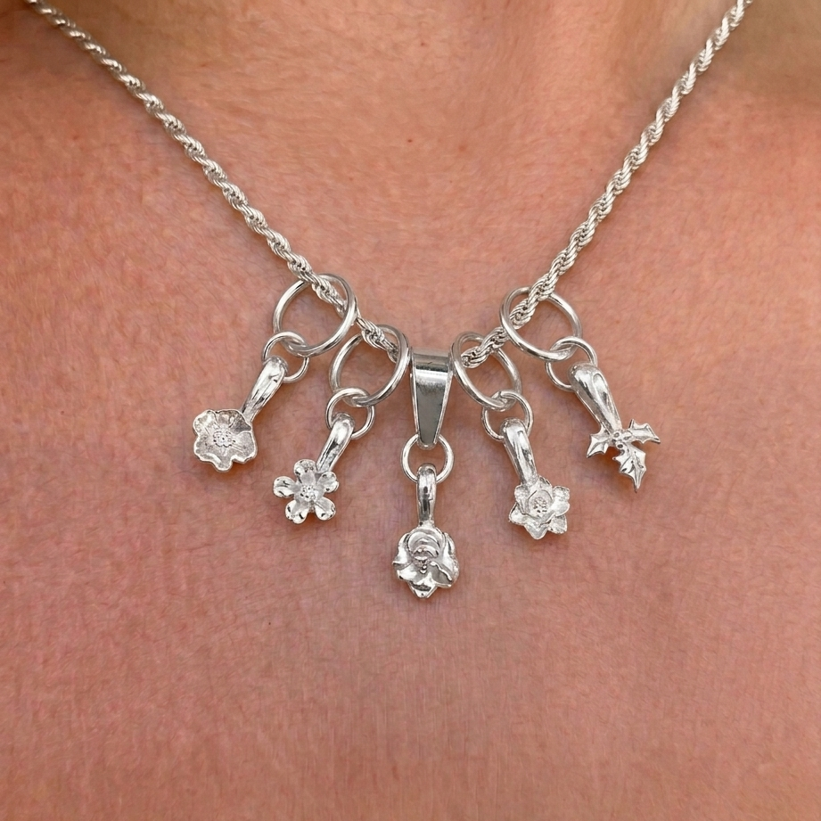 Ciondoli Mini Birth Flower Placcati argento 925
