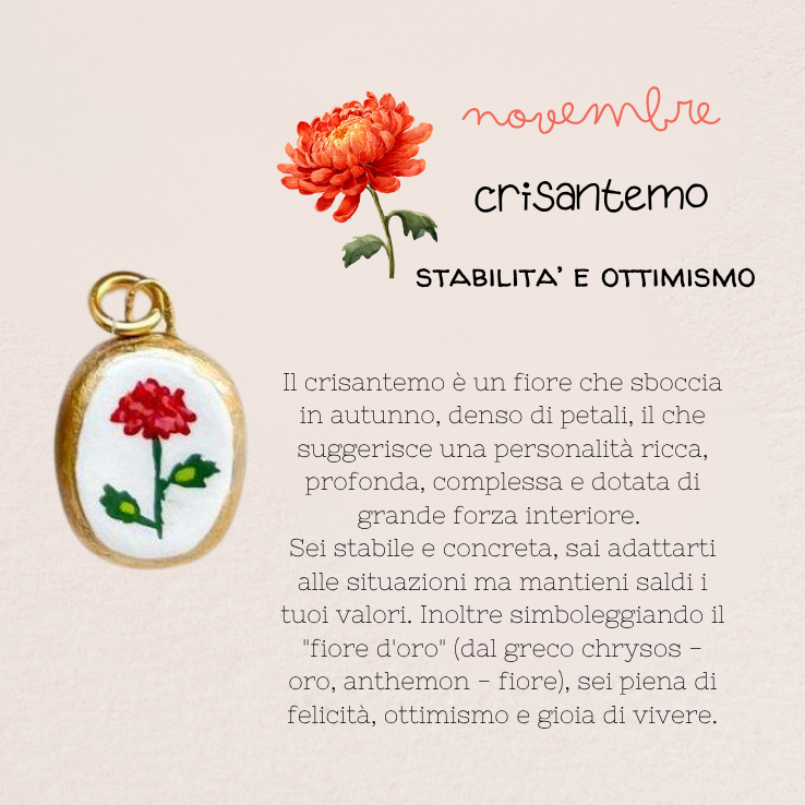 Novembre - Crisantemo - Lealtà e Profondità