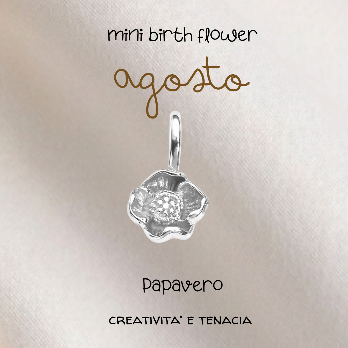 Ciondoli Mini Birth Flower Placcati argento 925