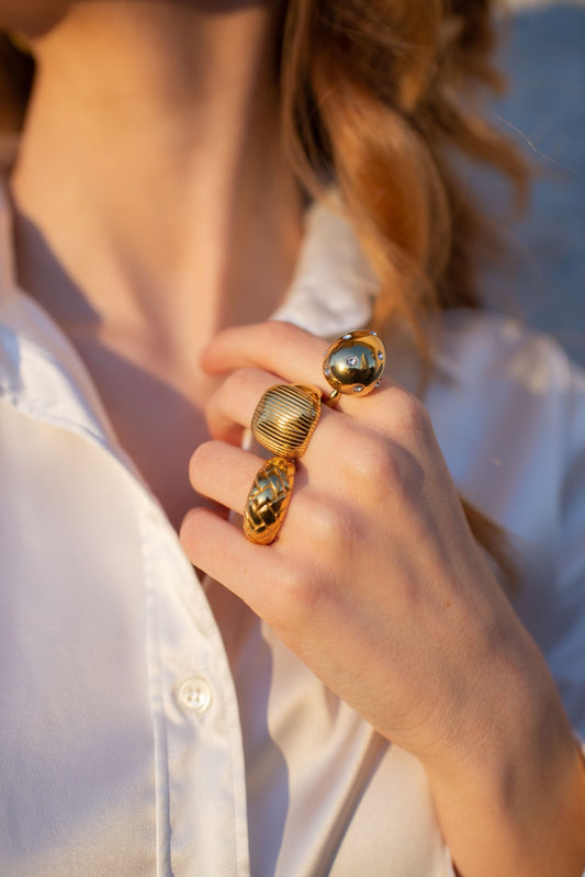 Anelli acciaio stile Hailey Bieber - Cris by Cristiana