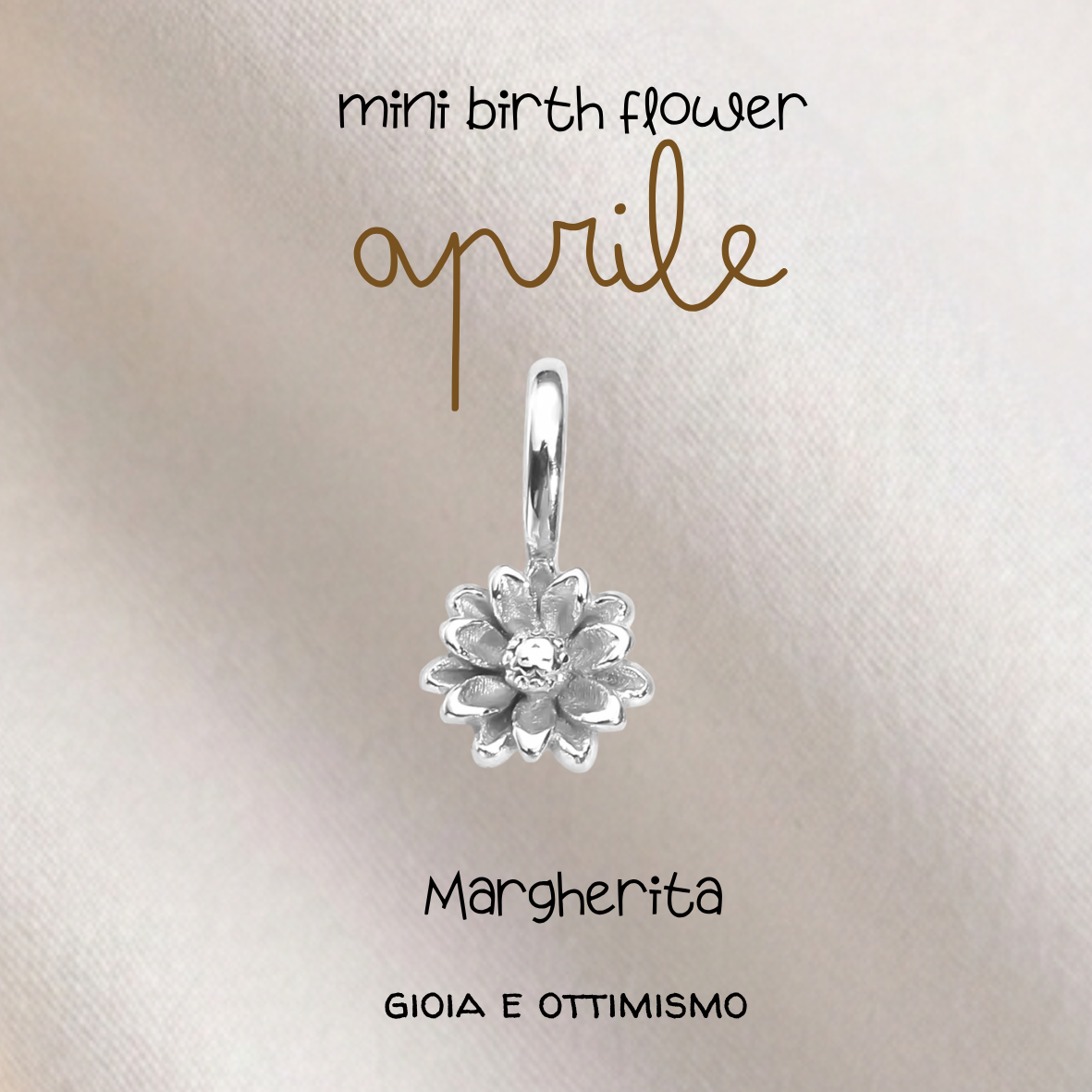 Ciondoli Mini Birth Flower Placcati argento 925