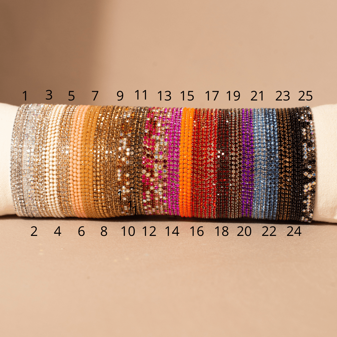 Bracciale in pelle nera a 3 file con punte / Bracciale punk