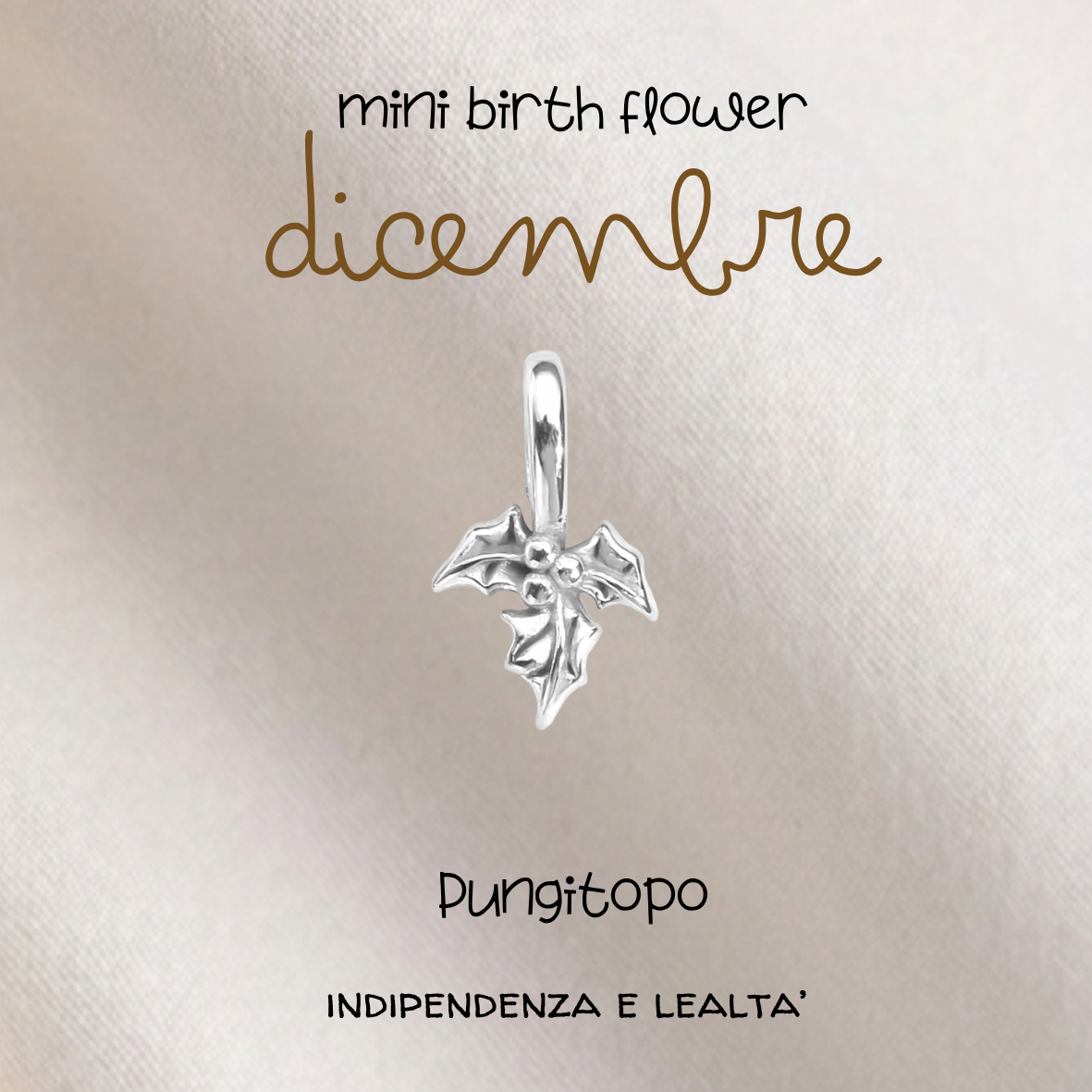 Ciondoli Mini Birth Flower Placcati argento 925