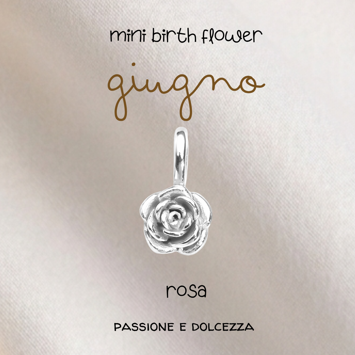 Ciondoli Mini Birth Flower Placcati argento 925