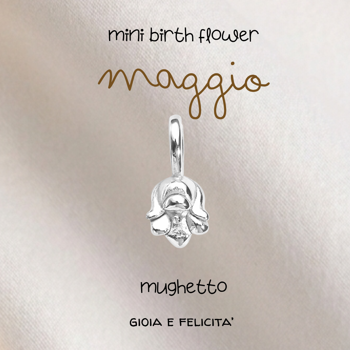 Ciondoli Mini Birth Flower Placcati argento 925