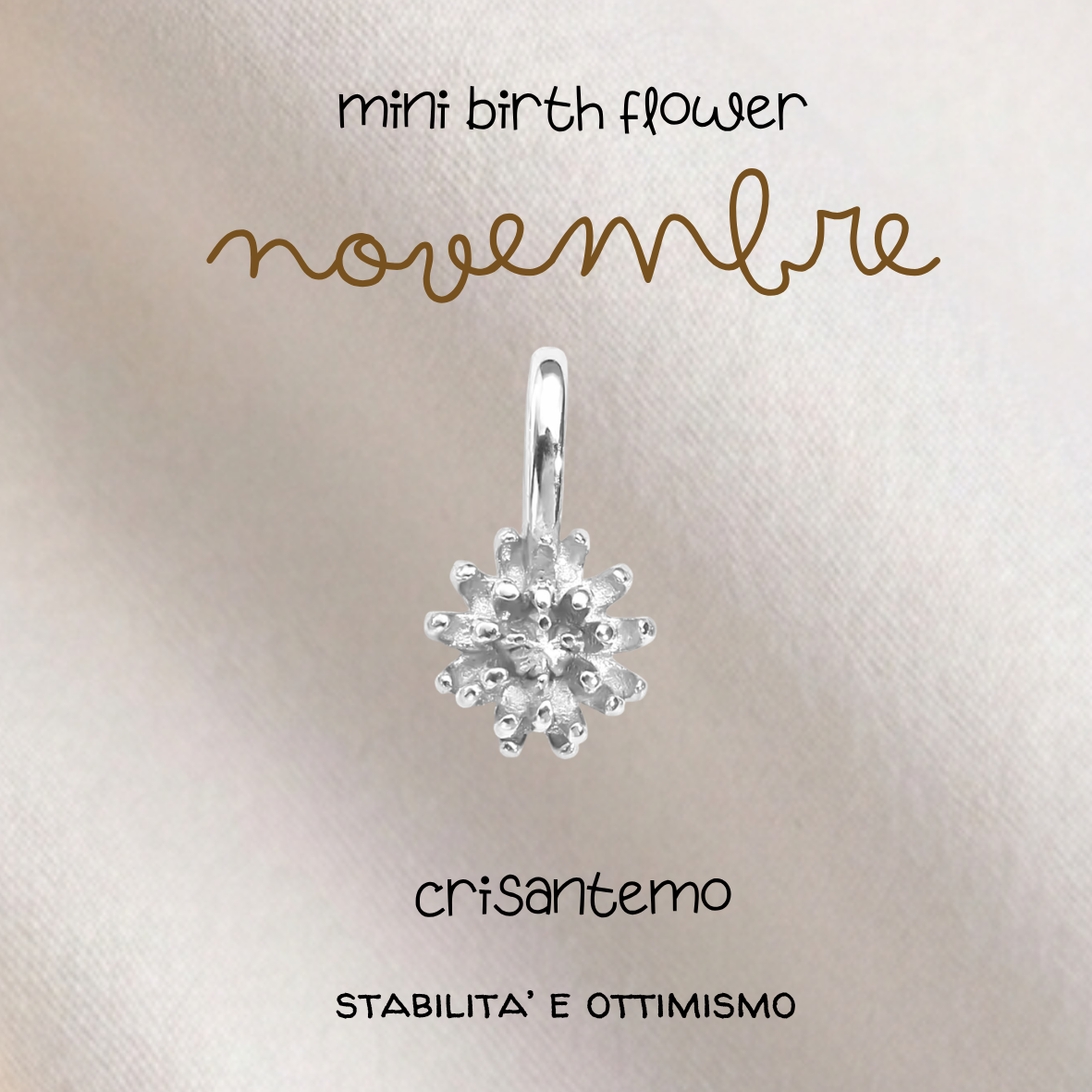 Ciondoli Mini Birth Flower Placcati argento 925
