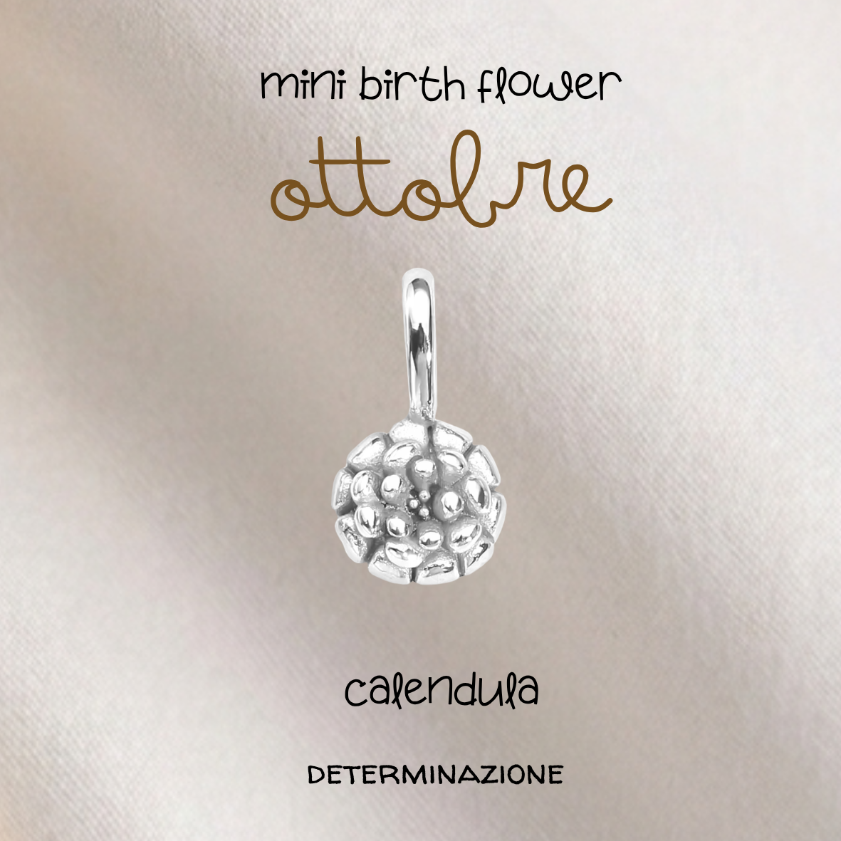 Ciondoli Mini Birth Flower Placcati argento 925