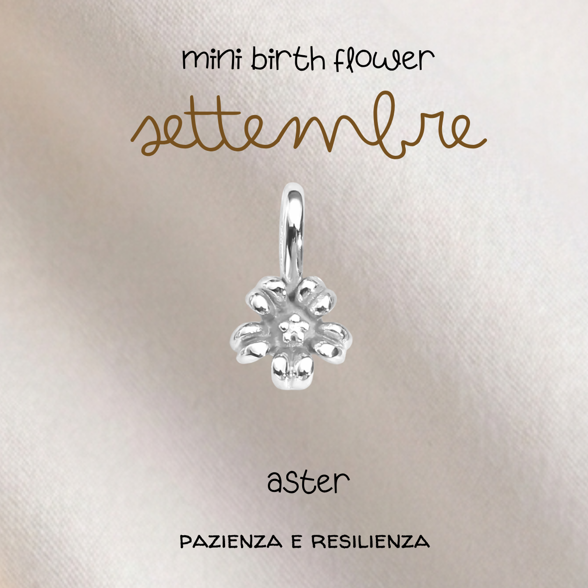 Ciondoli Mini Birth Flower Placcati argento 925