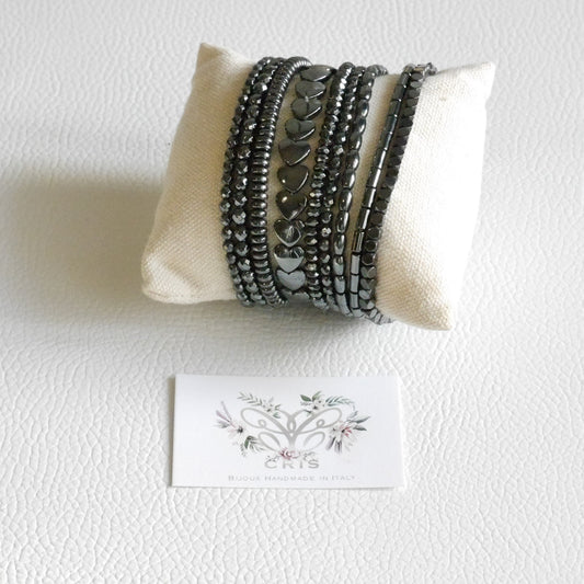 Bracciali ematite nera - Cris by Cristiana