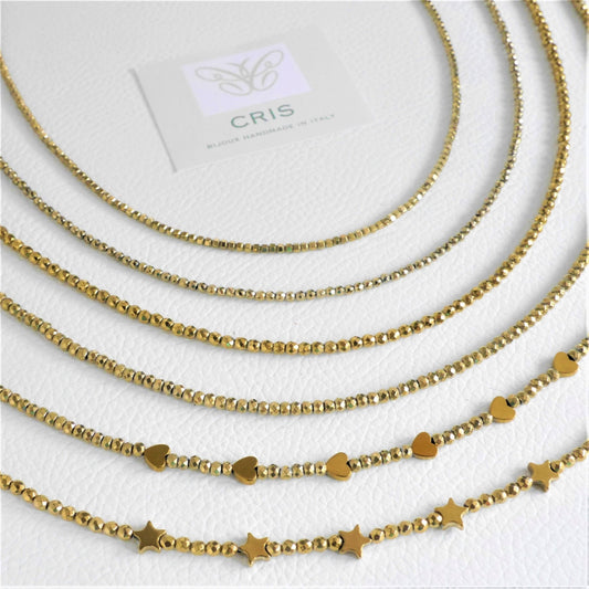 Choker ematite oro - Cris by Cristiana