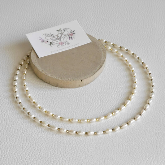 Choker Perle di Fiume e Ematite - Cris by Cristiana