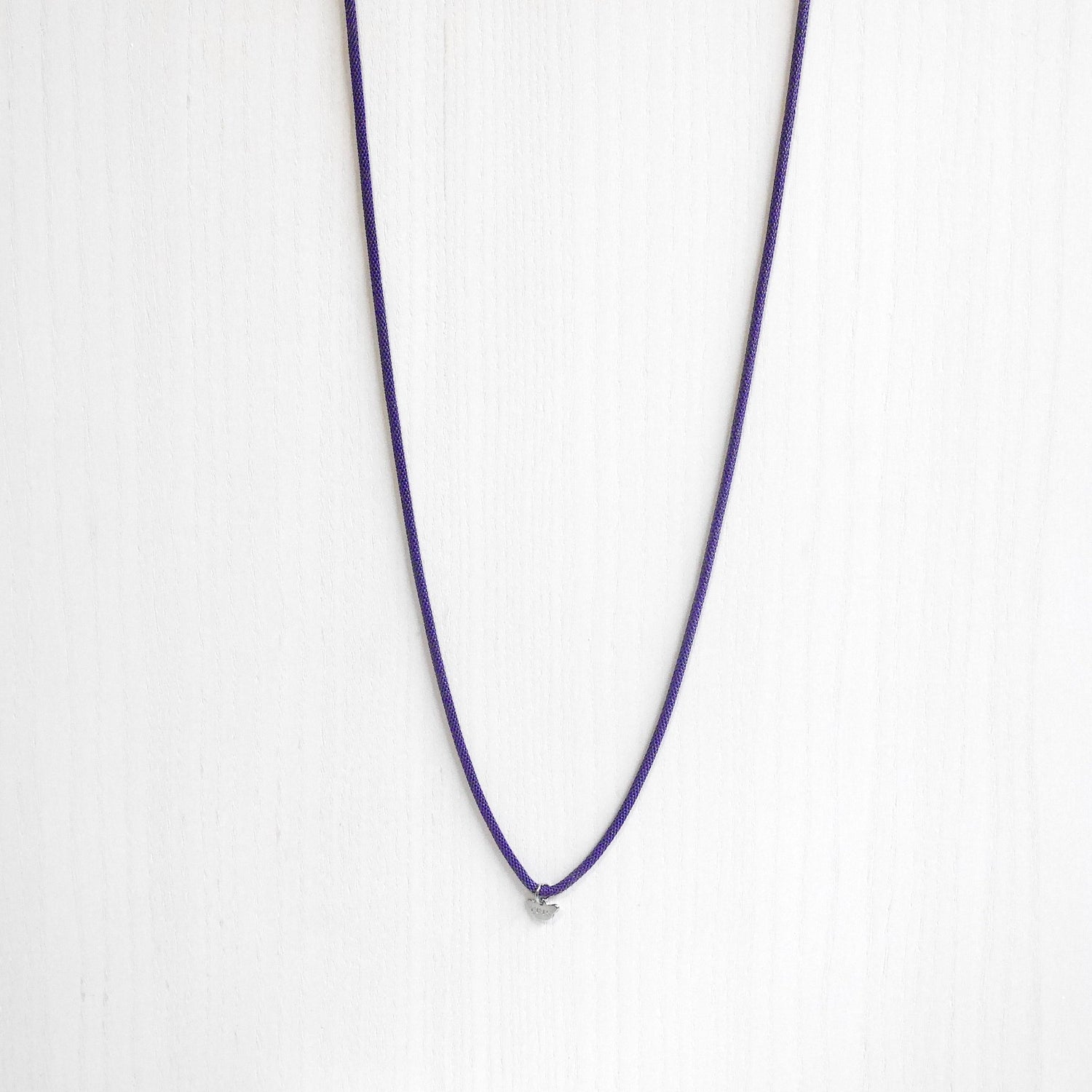 Collana Girocollo Modellabile In Alluminio Battuto Diamantato Con P In Ceramica Greca - Foto 5