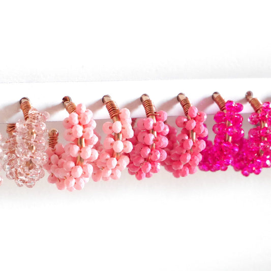 Orecchini grappolo con microcristalli - Cris by Cristiana