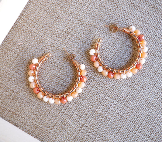 Orecchini Lucille cerchio midi - Cris by Cristiana