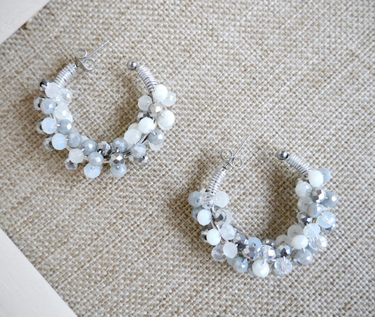 Orecchini Lucille Grappolo tre colori - Cris by Cristiana